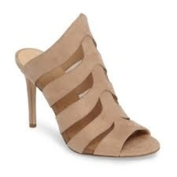 Daya by Zendaya Shoes - New Daya by Zendaya Nude Beige Open Tote Norwell Mule Heels Sandals Shoe
